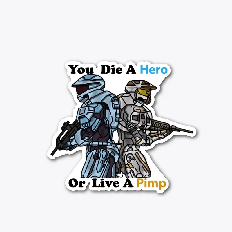 Hero and Chad Sticker